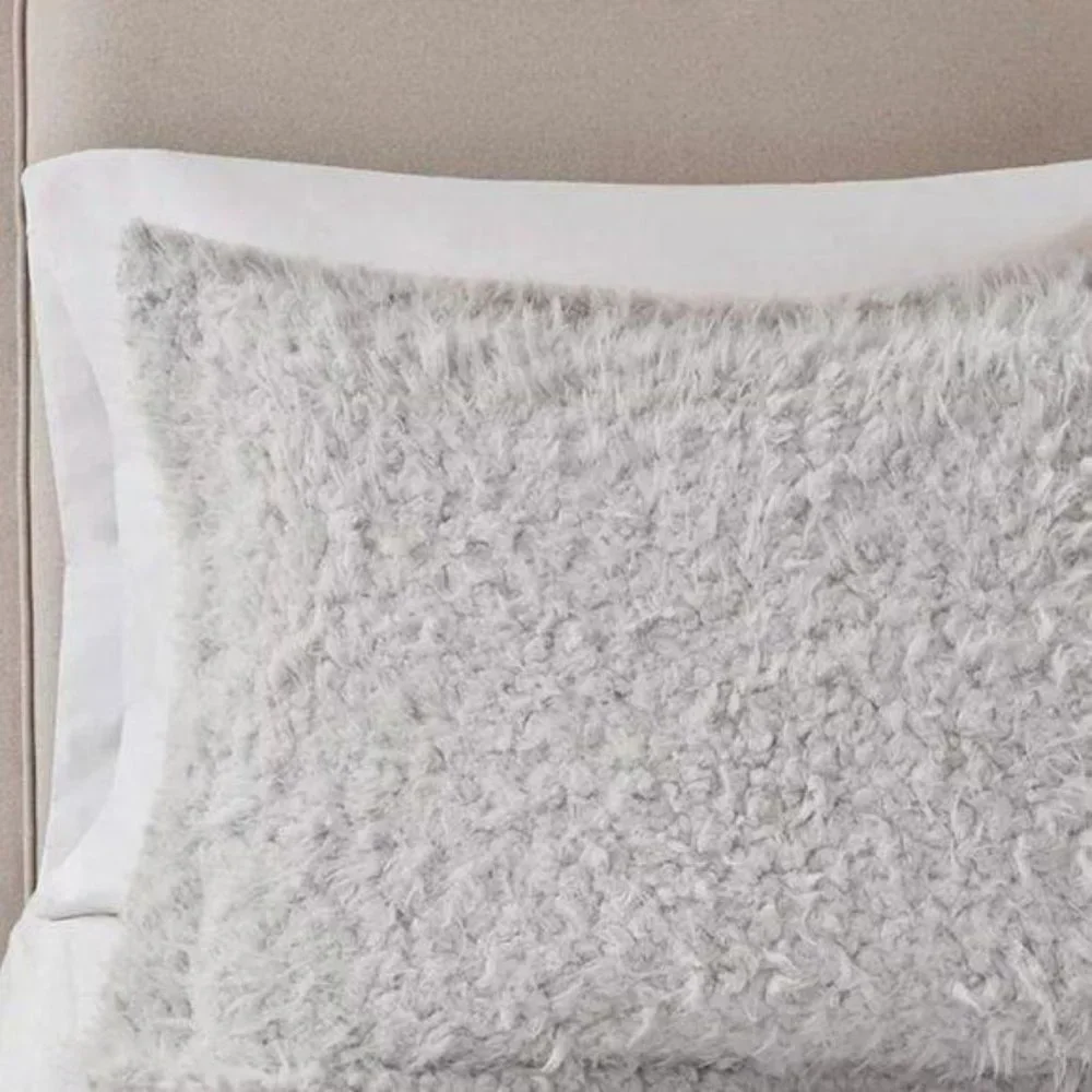 Madison Park Faux Mohair Mink Twin Comforter Set